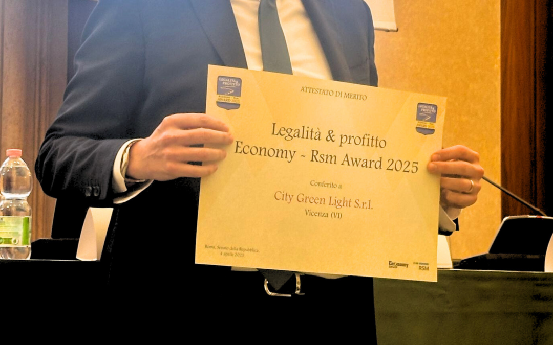 CITY GREEN LIGHT PREMIATA IN SENATO PER “LEGALITÀ E PROFITTO”