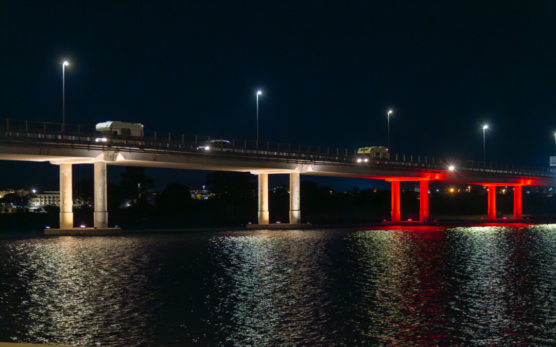 Una nuova illuminazione per la sopraelevata a Olbia